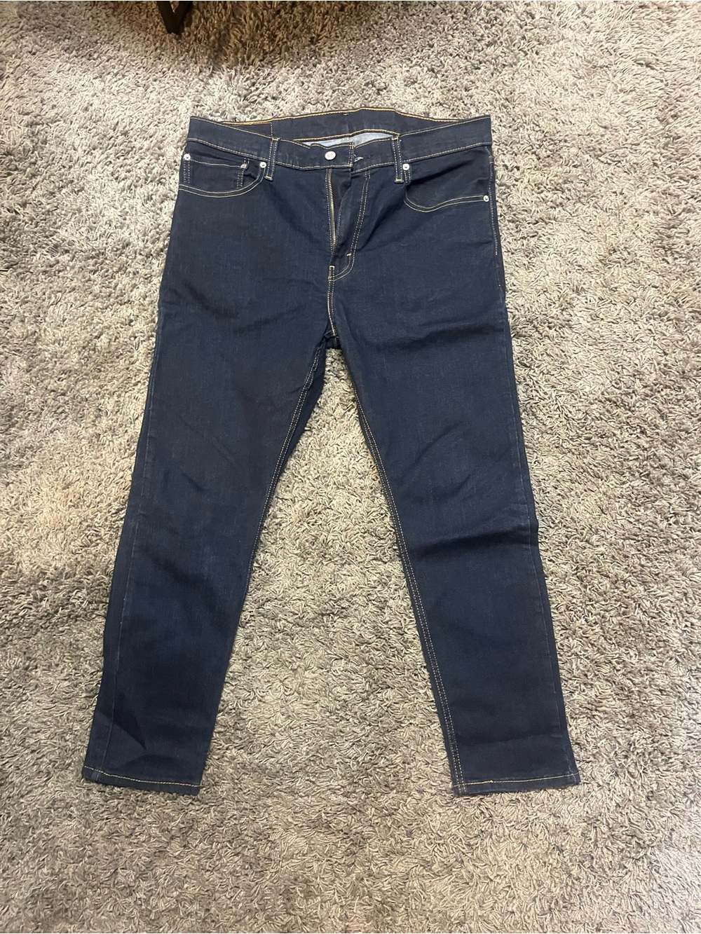 Levi's Men's Indigo Skinny Jeans with Contrast Stitching